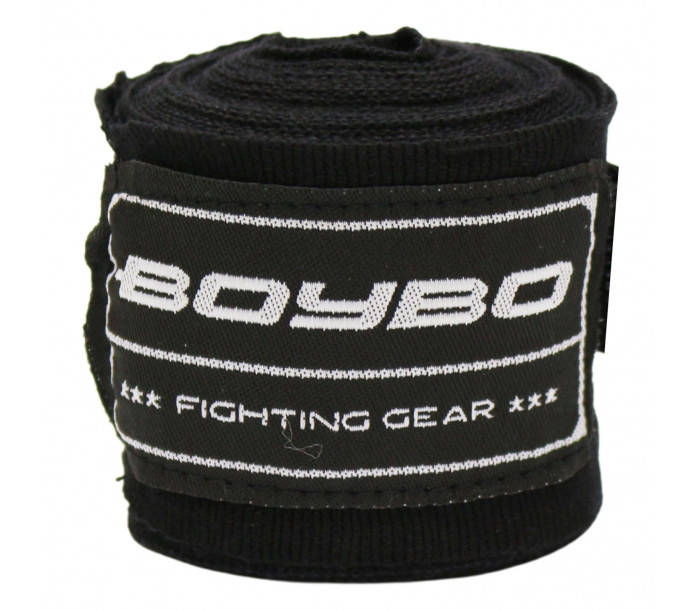 Бинты боксерские "BoyBo" 4.5 м. чёрные-фото 2 hover image